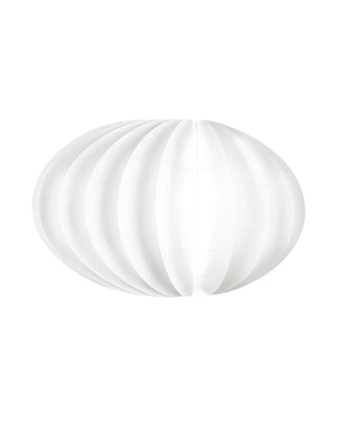 Lámpara Disca Blanca 52x30 cm | Disca White Lamp  52x30 cm