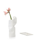 Florero de Papel Blanco 50x22 cm
