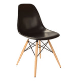 Silla Berlín Pata de Madera Negra |  Berlin Chair Black Wood Leg