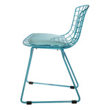 Silla Ruby Niños (Malla Metálica) Azul |  Blue Ruby Kids Chair (Metallic Mesh)
