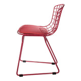 Silla Ruby Niños (Malla Metálica) Rosa |  Pink Ruby Chair Kids (Metallic Mesh)