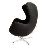 Sillón Egg en Tela Negra | Black Fabric Armchair Egg