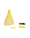 Pantalla Plegable Amarilla 50 dia x 28 cm | Yellow Folded Lampshade 50 dia x 28 cm