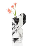 Florero de Papel Plateado 50x22 cm | Silver Paper Vase Cover 50x22 cm