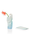 Florero de Papel Azul 29x13 cm