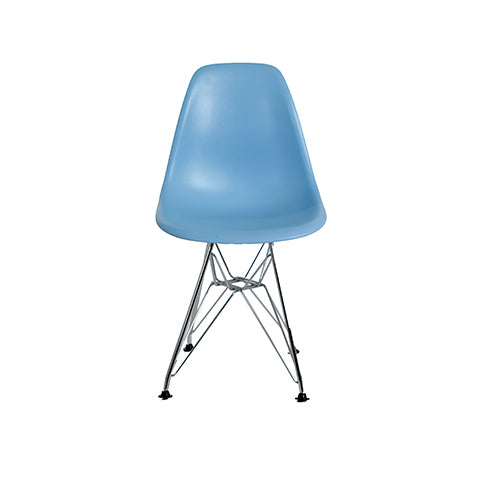Silla Berlín Niños Pata de Metal Azul | Chair Berlin Kids Blue Metalic Leg