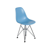 Silla Berlín Niños Pata de Metal Azul | Chair Berlin Kids Blue Metalic Leg