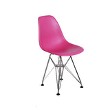 Silla Berlín Niños Pata de Metal Rosa | Chair Berlin Kids Pink Metalic Leg