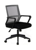 Silla de Oficina Cartagena Negra Respaldo Gris | Cartagena Black Office Chair with Gray Backrest