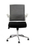 Silla de Oficina Málaga Negra Respaldo Gris | Malaga Black Office Chair with Gray Backrest