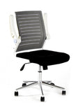 Silla de Oficina Málaga Negra Respaldo Gris | Malaga Black Office Chair with Gray Backrest