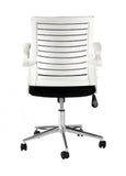Silla de Oficina Málaga Negra Respaldo Gris | Malaga Black Office Chair with Gray Backrest