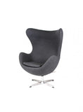 Sillón Egg en Tela Gris Claro | Light Gray Fabric Armchair Egg