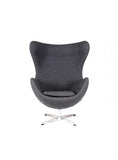 Sillón Egg en Tela Gris Claro | Light Gray Fabric Armchair Egg