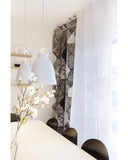 Cortina Sintra Negra & Blanca 140x240 cm |  Sintra Blck & White Curtain 140x240 cm