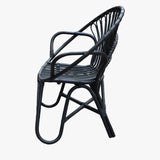 Silla Ola Ratán Negro