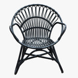 Silla Ola Ratán Negro