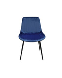Silla Petra Terciopelo Azul
