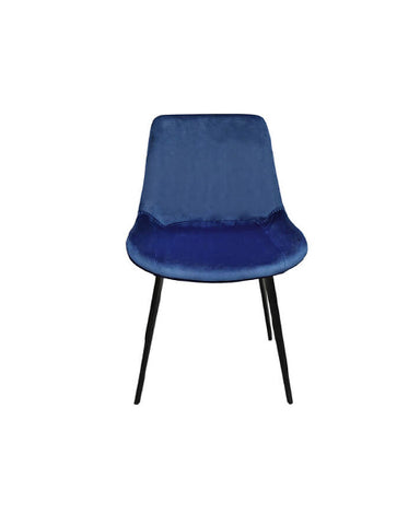 Silla Petra Terciopelo Azul
