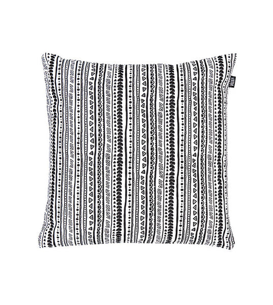 Cojín Kerttu Negro & Blanco 43 x 43 cm | Kerttu Black & White Cushion 43 x 43 cm