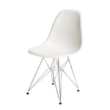 Silla Berlín Pata de Metal Blanca |  White Berlin Chair with Metalic Leg