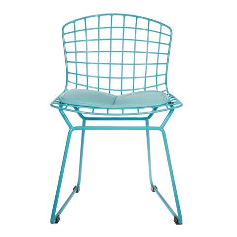 Silla Ruby Niños (Malla Metálica) Azul |  Blue Ruby Kids Chair (Metallic Mesh)