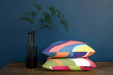 Cojín Aalto Azul & Naranja 43x43 cm | Aalto Blue & Orange Cushion 43x43 cm