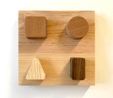 Rompecabezas de Figuras Geométricas de Madera para Niños (Personalizado $990) | Wooden Geometric Shapes Puzzle for Kids