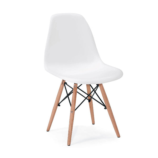 Silla Berlín Pata de Madera Blanco | Berlin Chair White Wood Leg